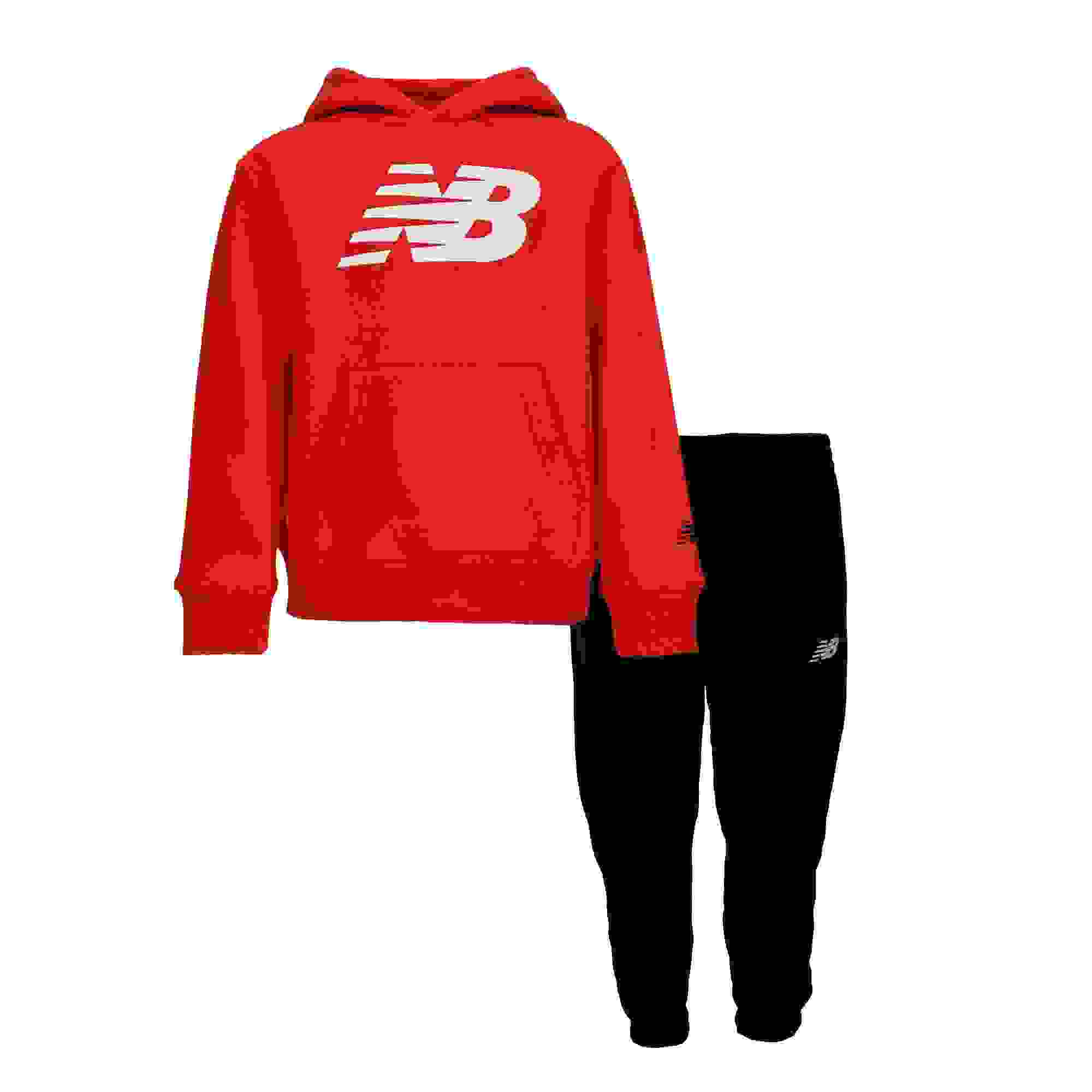 New Balance Hoodie Little Boys' Red/Black Set